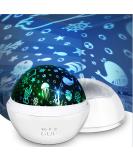 Moredig Baby Lights Projector: 8 Lighting Modes Starry Sky & Ocean Night Light for Kids - White Art Deco | Sensory Toy and Gift for Girls & Boys - Buy Online on GoSupps.com