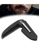 Folding Beard Comb - Portable Mustache & Beard Styling Comb for Travel | Perfect Gift for Dad Boyfriend Husband - Buy Online on GoSupps.com
