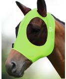 Harrison Howard Super Comfort Stretchy Fly Mask - Large Eye Space UV Protection Breathable Fluro-Lime (L) - Best for UV Protection & Comfort - Buy Online on GoSupps.com