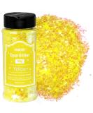Hemoer yellow opal glitter 100g chunky sequins glitter craft glitter for resin face nail body handicrafts slime festival party art glitter powder for nail glitter opal yellow - Buy Online on GoSupps.com