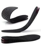 Height Increasing Insoles - 2 Pairs Air Cushion Shoe Pads for Men & Women | Black Heel Inserts - Buy Online on GoSupps.com