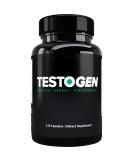 Testogen Testosterone Booster for Men - Natural Male Vitality Supplement to Combat Low Testosterone Fight Fatigue Support Weight Control Increase Muscle Growth  Boost Your Libido - 120 Caps - Buy Online on GoSupps.com