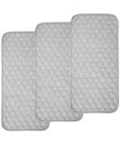 BlueSnail Bamboo Quilted Waterproof Changing Pad Liners - 3 Count (Gray) - Buy Online on GoSupps.com