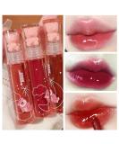 Shop 3 Colors Bear Lip Gloss | Moisturizing & Waterproof Jelly Lip Tint - Cute Liquid Lipstick for Lips & Cheeks - Buy Online on GoSupps.com