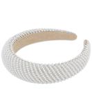 Yission White Pearl Rhinestone Headband for Women - Sparkly Beaded Hairband for Wedding and Special Occasions - Buy Online on GoSupps.com