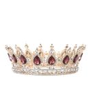 Elegant Wedding Crown Tiara | Round Rhinestones Bridal Jewelry for Women & Girls - Buy Online on GoSupps.com