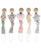 Pacifier Clips - 5 Pack Teething Beads Soothie Binky Holder for Baby Boys and Girls - Teether Toys Gift Idea for Toddlers - Buy Online on GoSupps.com