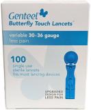 Genteel | Butterfly Touch Lancets | Polished | Smooth & Pain Free | Stainless Lancets (100 pcs) - Buy Online on GoSupps.com