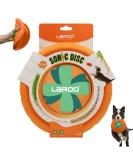 Laroo Dog Frisbee - 24.5cm Soft Bite-Proof Flying Disc Toy for Large Dogs | Outdoor Training & Fun - Buy Online on GoSupps.com
