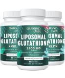 2400MG Liposomal Glutathione Supplement | Max Absorption Antioxidant | Non-GMO Aging Defense & Energy Boost | 180 Softgels with Hyaluronic Acid & Resveratrol - Buy Online on GoSupps.com