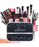 Roseflower 27PC Make-up Set - Portable Multifunctional Cosmetic Kit for Women & Girls | Eyeshadow Palette Foundation Lip Gloss & Concealer - Buy Online on GoSupps.com