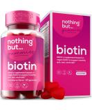 Premium Biotin Gummies for Hair Growth 5100 mcg - Hair Skin and Nails Vitamins with Folic Acid, Vitamins A, C, E & D - 60 Gummies - Buy Online on GoSupps.com