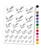 Northern Cardinal Bird Temporary Tattoo Set - Water Resistant Body Art Collection in Black (One Sheet) - Buy Online on GoSupps.com