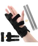 Adjustable Finger Splint Brace for Ring & Pinky Finger | Trigger Finger Splint | Pain Relief & Arthritis Support | Reversible Immobilizer for Right & Left Hand - Buy Online on GoSupps.com