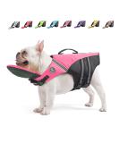 Reflective Dog Life Jacket with Neck Float - High Buoyancy for Swimming - Pink M - Buy Online on GoSupps.com