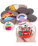 12pcs River Rocks for Painting- 3-5 inches Extra Large Rocks- Thick-Flat-Smooth Painting Rocks - Painting for DIY  Kids Crafts Kindness Stone  Garden & Home Decor  Holiday Easter Gift - Buy Online on GoSupps.com