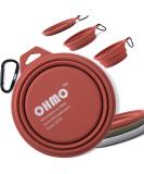 Ohmo Foldable Dog Bowl 800ml - Portable Drinking Bowl for Medium to Large Pets | Ideal for Travel Walking Camping & Hiking | Extra Thick Design - Buy Online on GoSupps.com
