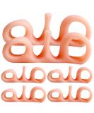 Toe Straighteners & Spacers | Silicone Toe Separators - 3 Pairs for Bunion Relief & Pedicure - Comfort for Men & Women - Buy Online on GoSupps.com