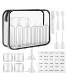 Guoyihua 19-Piece Empty Travel Bottles Set | Portable Cosmetics Containers for Air Travel | Clear Hand Luggage Liquid Fillers - Buy Online on GoSupps.com