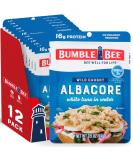 BUMBLE BEE Premium Albacore Tuna in Water - High Protein Keto Snack, Gluten Free, Canned Food - 2.5oz Pouches (Pack of 12) - Buy Online on GoSupps.com