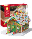Gingerbread House Kit Build & Decorate It Yourself, Holiday Fun Activity - Includes House Panels, 4 Types of Candies, Icing, Decorating Bag & Tip, Fondant, Bundled With Fun Holiday Stickers 1 - Buy Online on GoSupps.com