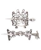 Solustre 2Pcs Celtic Hairpin - Vintage Viking Hair Clips & Alloy Jewelry Accessory - Buy Online on GoSupps.com