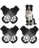 Eyein 3 Pairs Double-Sided Anti-Slip Dog Socks - Soft Pfot Protection with Adjustable Velcro for Hardwood Floors - Black S Size - Buy Online on GoSupps.com
