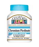 21st Century Chromium Picolinate 200 mcg - 100 Tablets | Supports Healthy Metabolism - Buy Online on GoSupps.com