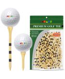 HUAEN Bamboo Golf Tees 150 Pack - 3-1/4 Inch Unbreakable Long Tees for Low Friction and Resistance - Buy Online on GoSupps.com