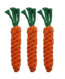 HESUILONG Carrot Dog Toys Puppy Teething Toys Dog Rope Toys Teething Toys for Puppies Cat Chew Toys Safe Braided Rabbit Toys Healthy Gift 3 PCS Sturdy - Buy Online on GoSupps.com