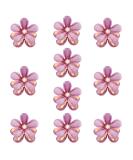Mini Diamond Hair Clips - 10 Pcs Violet Flower Clips for Women & Girls Perfect for Everyday Parties & Weddings - Hair Jewelry - Buy Online on GoSupps.com
