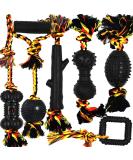 Durable Dog Chew Toys 6 Pack - Cotton Rope & Rubber Balls - Indestructible Toy for Small, Medium, Large Dogs - Tug of War & Fetching - Puppy Teething Toy & Boredom Gift - Buy Online on GoSupps.com