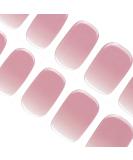 Danni & Toni Half Hardened Gel Nail Films - Aglaia Light Pink & White Ombre Glossy Nail Stickers - 28 Semi-Hardened Nail Wraps - Buy Online on GoSupps.com