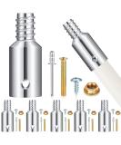 6 Pcs Threaded Tip Replacement Ultra Threaded Tip Repair Kit Pole Handle Replacement Extension Pole Adapter Tips Metal Threaded Handle Tips End Adapter for 1 Inch Wood Metal Pole Stick Mop Broom Brush - Buy Online on GoSupps.com