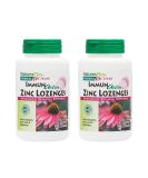NaturesPlus Herbal Actives ImmunActin 60 Zinc Lozenges (Pack of 2) - Wild Cherry Flavor - Supports Immune Health - Echinacea, Elderberry, Olive Leaf - Gluten Free - 120 Servings - Buy Online on GoSupps.com