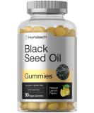 Blackseed Oil Gummies 90 count - Vegan Non-GMO Gluten Free Formula - Nigella Sativa - Natural Lemon Flavor by Horbaach - Buy Online on GoSupps.com