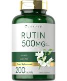 Carlyle Rutin 500mg Supplement | 250 Caplets | Vegetarian, Non-GMO, Gluten Free - Buy Online on GoSupps.com