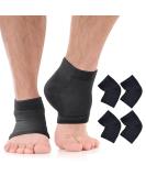 Moisturizing Socks for Men & Women - Aloe Vera Cracked Heel Treatment | Lotion Gel Callus Remover - 2 Pairs X-Large Black - Buy Online on GoSupps.com