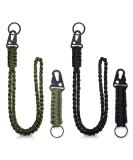 ROXNVM Paracord Key Trailer with Carabiner 4 Pack Lanyard Key Rings for Outdoor Camping & Hiking Ideal for Men & Women - Buy Online on GoSupps.com