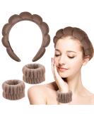 Sibba Sponge-Headband Set for Women & Girls - Perfect for Face Washing Makeup Skincare Yoga & Spa | Terry Hair Bands for Showers & Sports - Buy Online on GoSupps.com