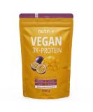 Vegan Protein Powder 1kg - Mango & Maracuja - 82% Plant-Based Protein - Gluten & Lactose-Free - Multi-Component Soy Pea & Sunflower Protein - Buy Online on GoSupps.com