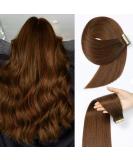 YDDM Tape In Extensions - 20 Pcs 14 Chocolate Brown & Dark Red Ombre Real Hair Extensions (4/4/33#) - Premium Quality Tape Extensions - Buy Online on GoSupps.com