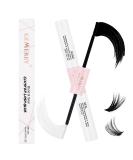 Lash Bond and Seal Eyelash Glue for Cluster Lashes Individual Eyelash Glue and Bond Long Retention Waterproof 2 in 1 DIY Eyelash Extensions Glue at Home Strong Hold 48-72 Hours GEMERRY Glue 10ml lash bond and seal