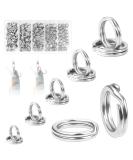 250 pcs fishing gap rings double snap ring fishing bait ring stainless steel gap rings fish bait ring fishing stainless steel gap rings for fishing accessories fishing hook bait bait 5/6/7/8/9mm - Buy Online on GoSupps.com