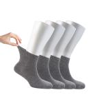 Cosyfeel Women Loose Diabetic Socks | 4-Pack Neuropathy Ankle Socks for Ladies | Super Soft Eco-Friendly Bamboo Material | Durable with Seamless Toe | Multicolour Patterns | 4 Seasons 4-7 SMOKE - Buy Online on GoSupps.com