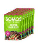 SOMOS Mexican Black Beans Seasoned Black Beans Gluten Free Non-GMO Plant Based Vegan Microwavable Meals Ready to Eat 10oz Black Bean Bag (Pack of 6) - Buy Online on GoSupps.com