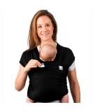 Baby Sling Wrap with Large Front Pocket - Naturally Soft Baby Wrap Carrier - Cotton Baby Sling Carrier from Birth - Baby Sling Newborn to Toddler Carrier - The Pocket Wrap by Trekki (Black) - Buy Online on GoSupps.com