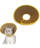 Xpex Yellow Cat Cone - Adjustable Relaxation E-Collar for Cats Mini Dogs & Rabbits | Size M - Lightweight Plastic Elizabethan Collar for Sore Cranes - Buy Online on GoSupps.com