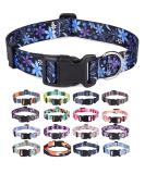 Mihqy Adjustable Dog Collar - Soft & Comfortable Bohemian Floral Design for Small Medium & Large Dogs (Neck 33-55 cm) - Buy Online on GoSupps.com