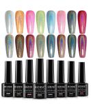 MIZHSE Holographic Gel Nail Polish Set - Galaxy Chameleon Glitter Lacquer for Salon-Worthy Nail Art at Home - Buy Online on GoSupps.com